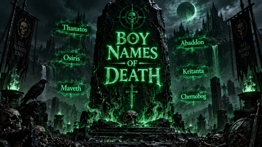 240+ Edgy Boy Names That Mean Death, Darkness, and Ruin 1 best boy names that mean death