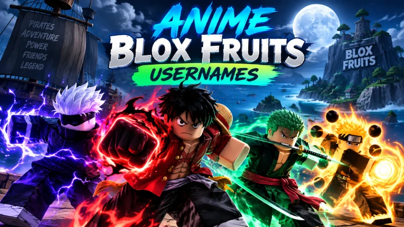 Anime Blox Fruits Usernames