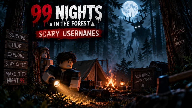 Scary 99 Nights in the Forest Usernames